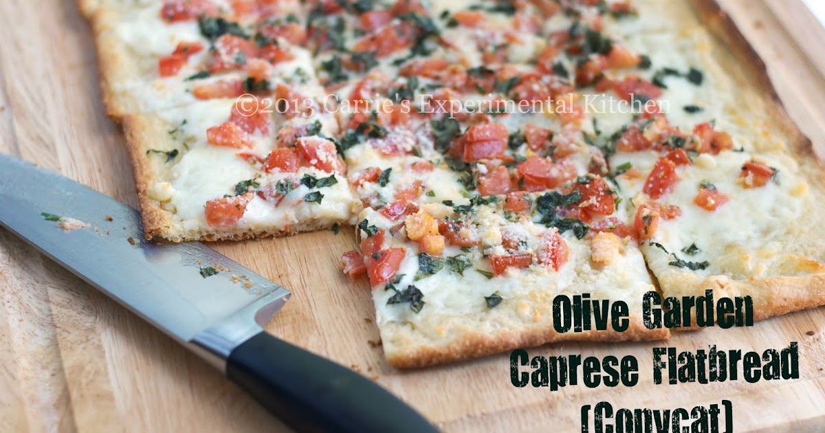 Carrie's Experimental Kitchen Olive Garden Caprese Flatbread (Copycat)
