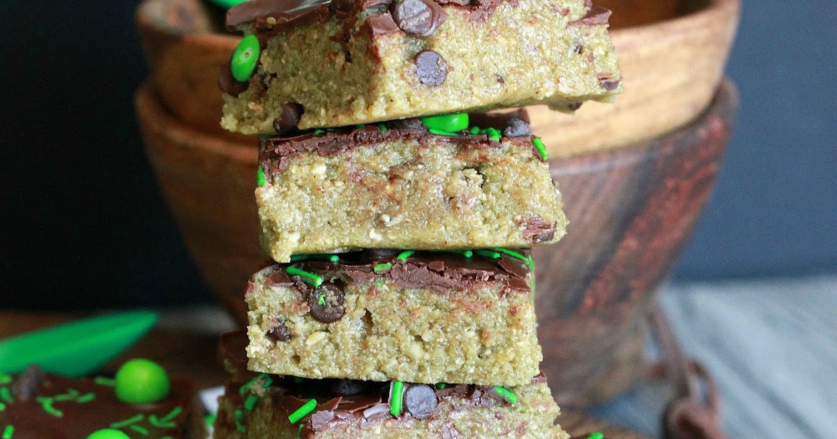Feeding My Addiction Mint Chocolate Chip Protein Bars