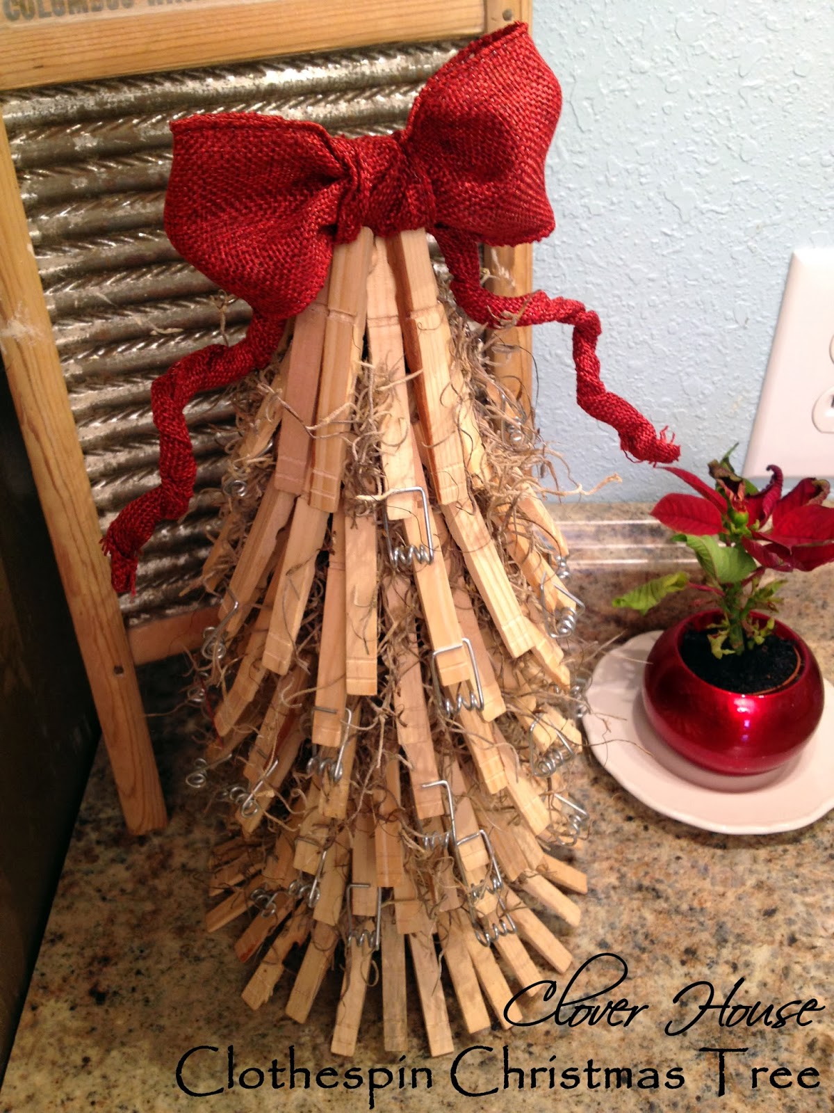 Clover House Clothespin Christmas Tree