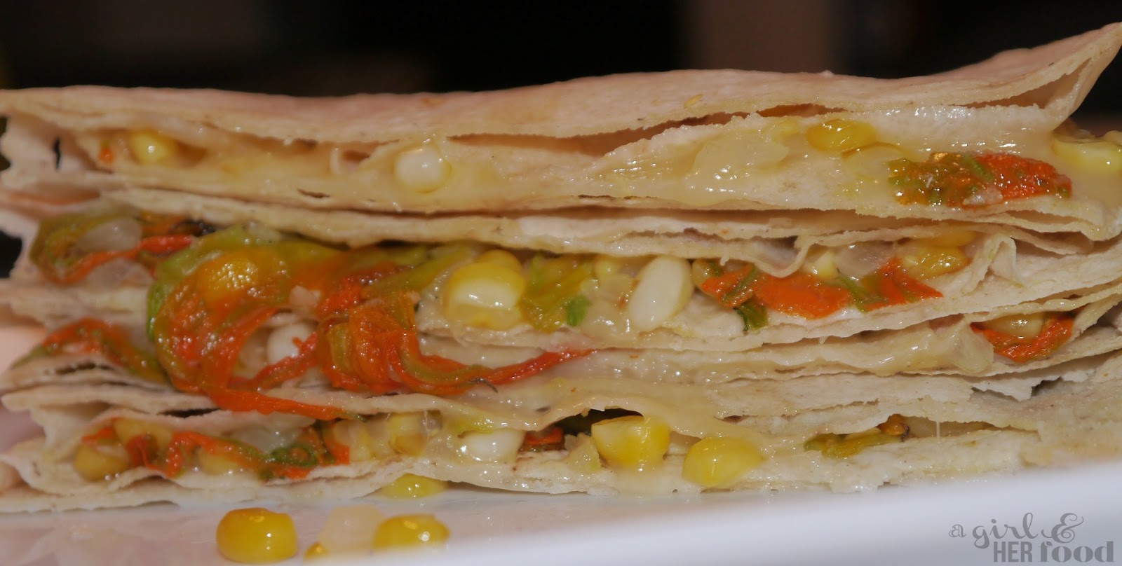 A Girl & Her Food Quesadillas de Flor de Calabaza (Squash Blossom)