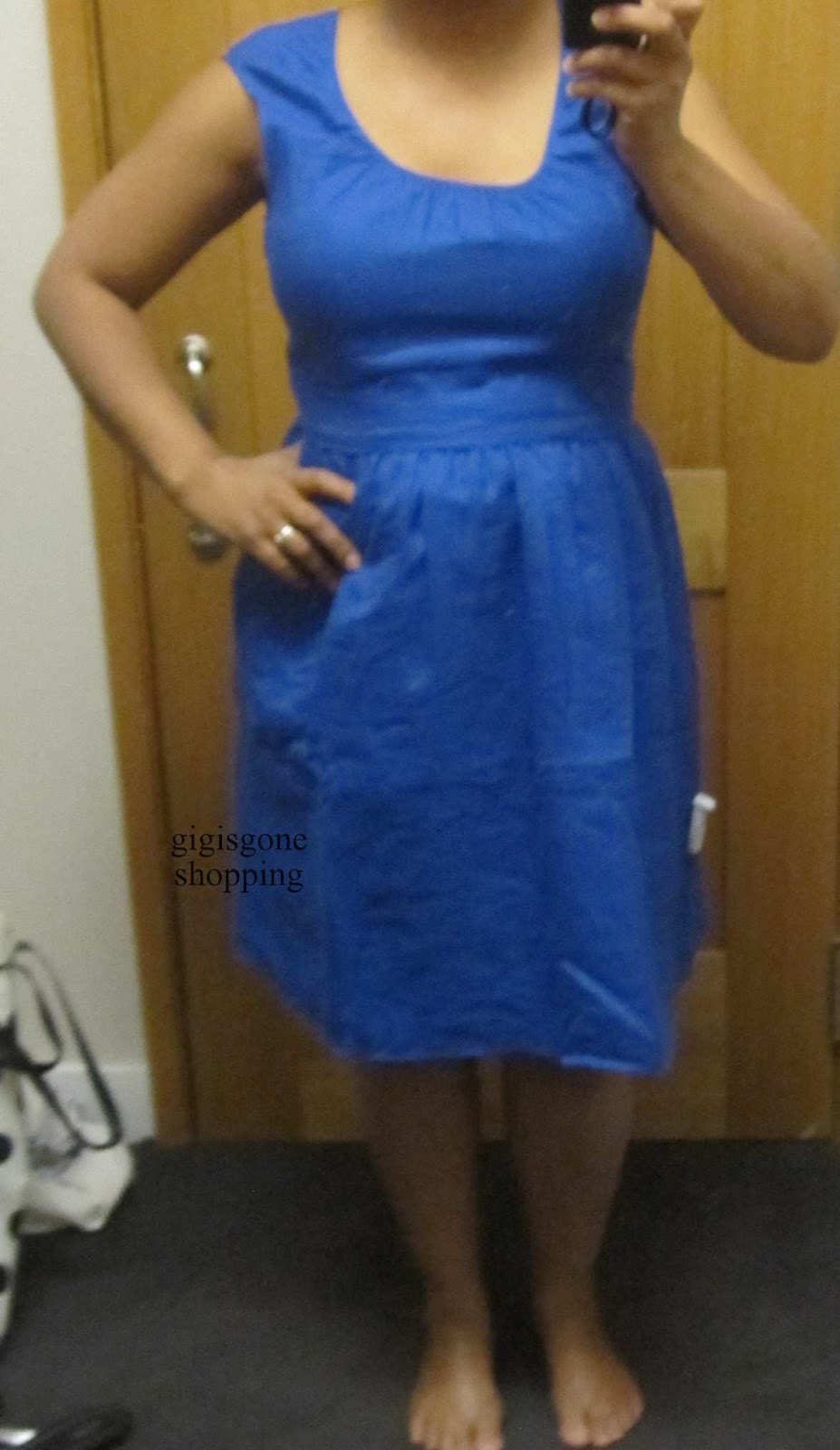 linen cap sleeve dress