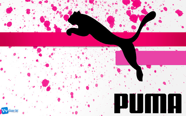 Puma Logo Original Brand Design Paint Splash Wallpaper