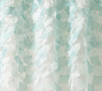 Martha Stewart Collection Falling Petals Shower Curtain