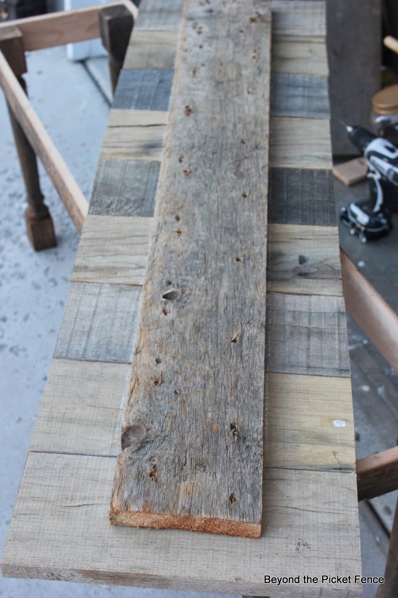 Beyond The Picket Fence How to Make a Reclaimed Wood Bench/Coffee Table