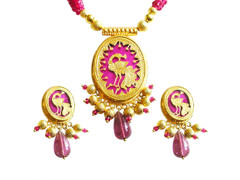 Rajasthan Gems Jewellers Thewa jewellery