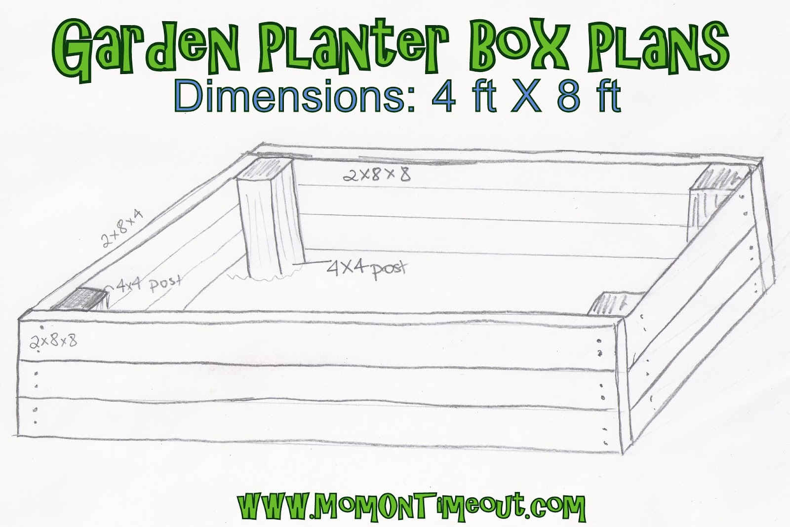 freestanding planter box plans