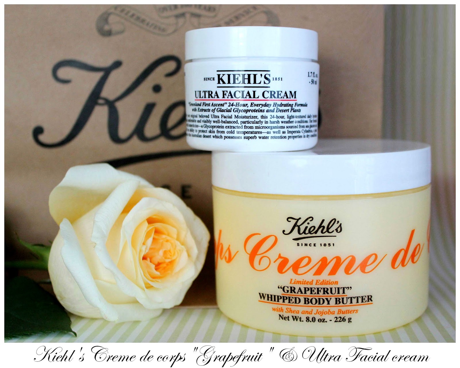 Kiehl's Creme de corps Whipped body butter "Grapefruit" & Ultra Facial
