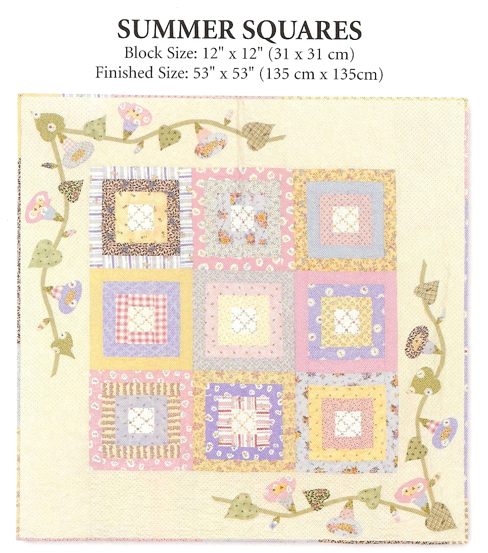 Ms. Elaineous Teaches Sewing Summer Squares Quilt