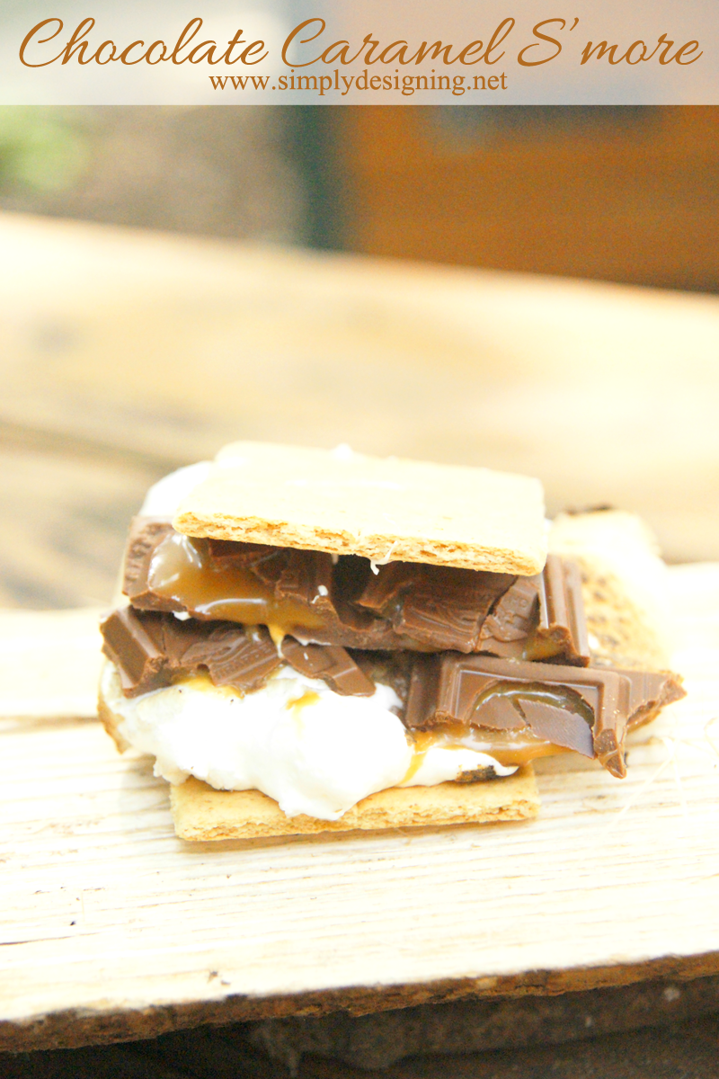 Chocolate Caramel S'more | you haven't eaten a smore until you've tried one of these!  These are amazing!  Definitely pin on your camping board for later!  | #smore #camping #recipe #dessert #camping #campkoa #ad