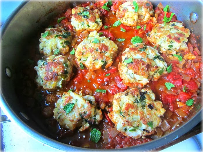 Ottolenghi's Cod Cakes in Tomato Sauce