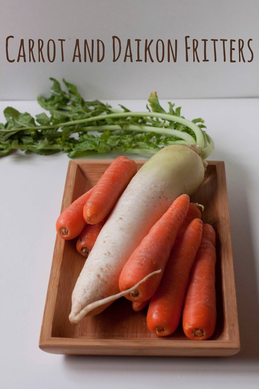 Simply Cooked Carrot and Daikon Fritters