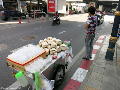 Food on wheels, refreshing fruit in Bangkok