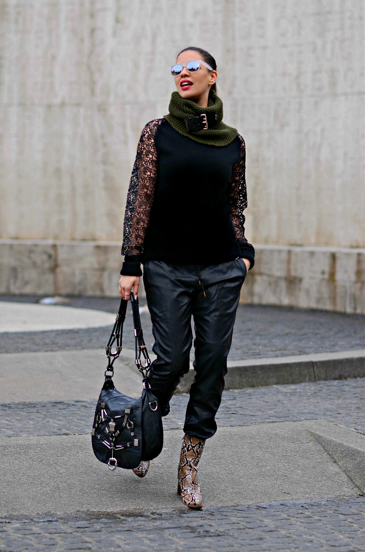 gucci snake ankle boots