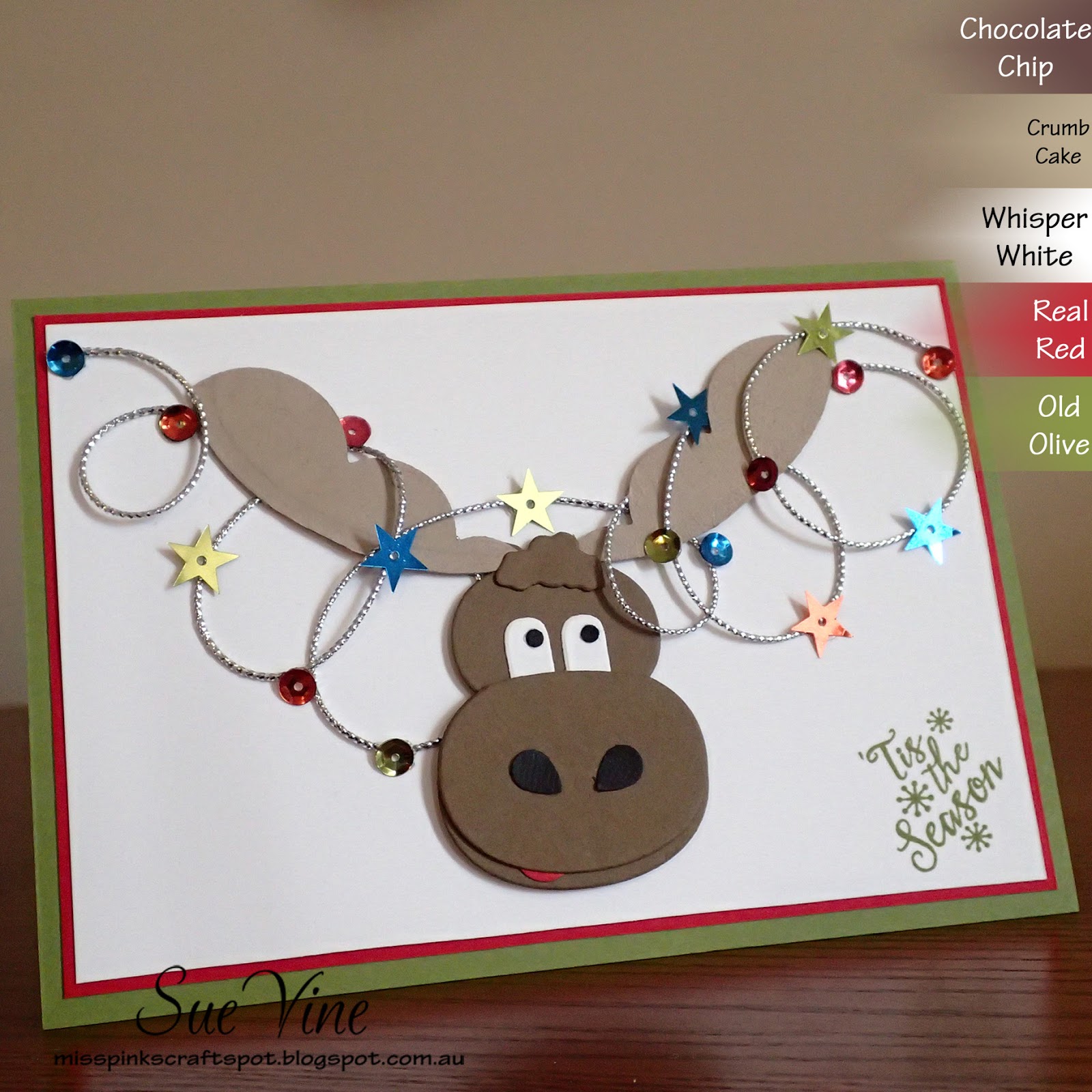 Miss Pinks Craft Spot Punch Art Moose with Merry Monday