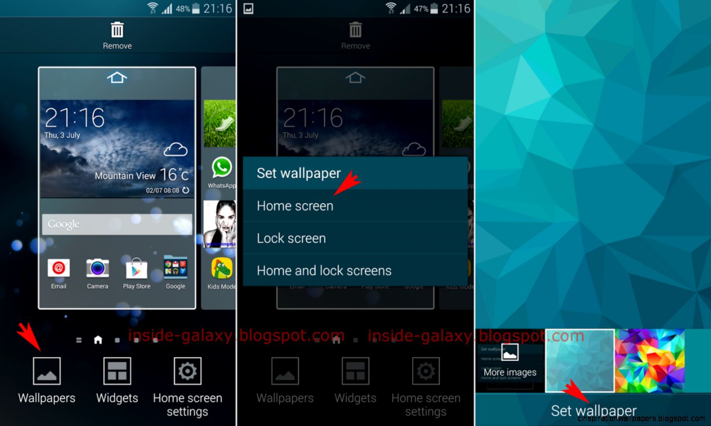 Inside Galaxy Samsung Galaxy S5 How to Change Wallpaper in Inside Galaxy Samsung Galaxy S5 How to Change Wallpaper in