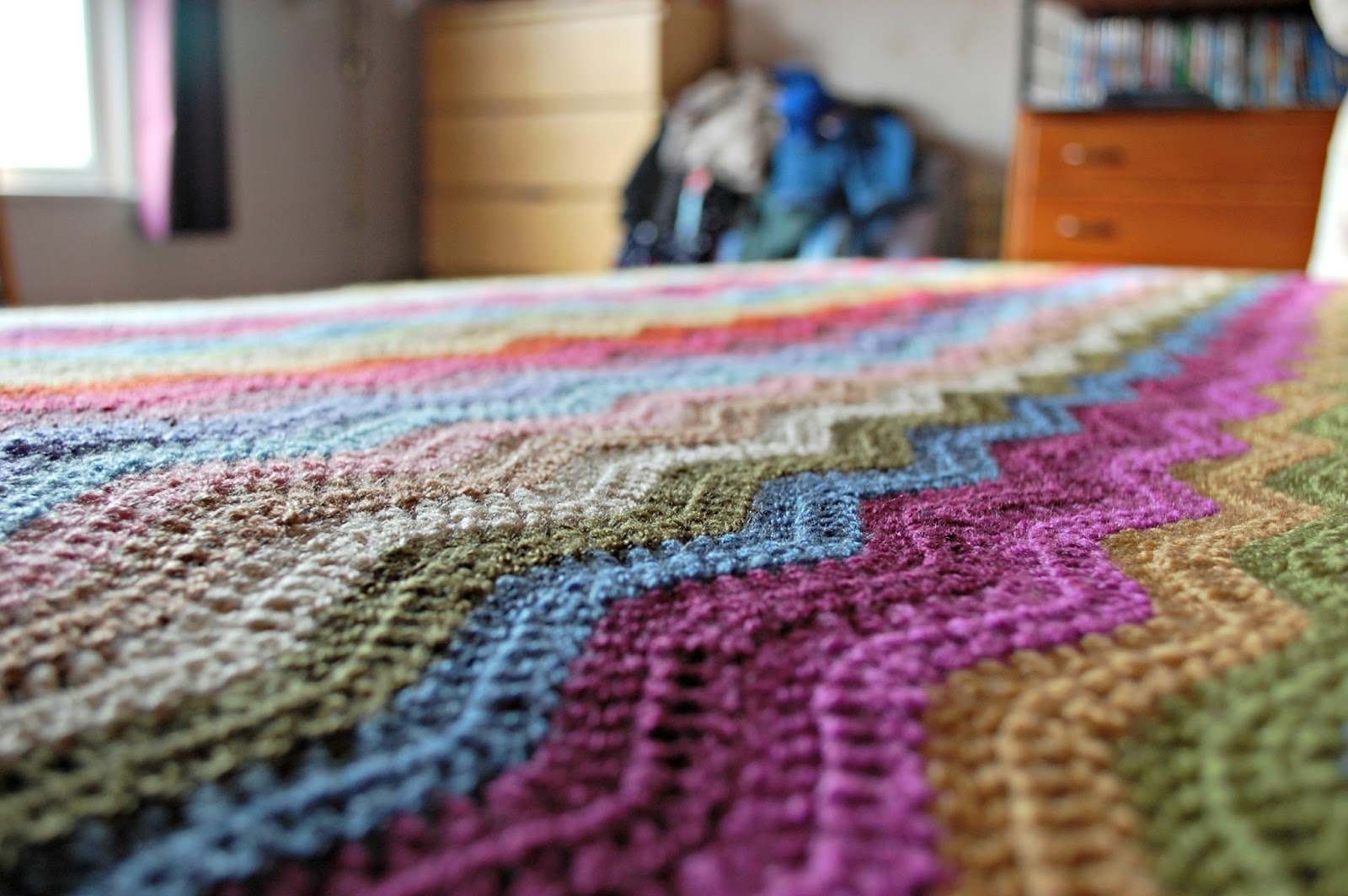 the geeky knitter fo attic 24 ripple blanket