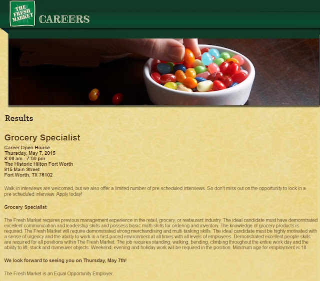 FT Worth TX Grocery Specialist Job