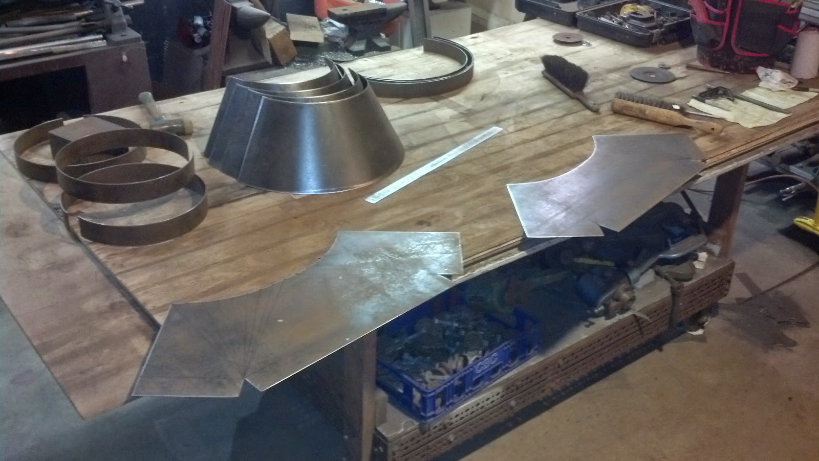 HEAVY METAL WORKS CUSTOM COFFEE ROASTER DUCT FITTINGS