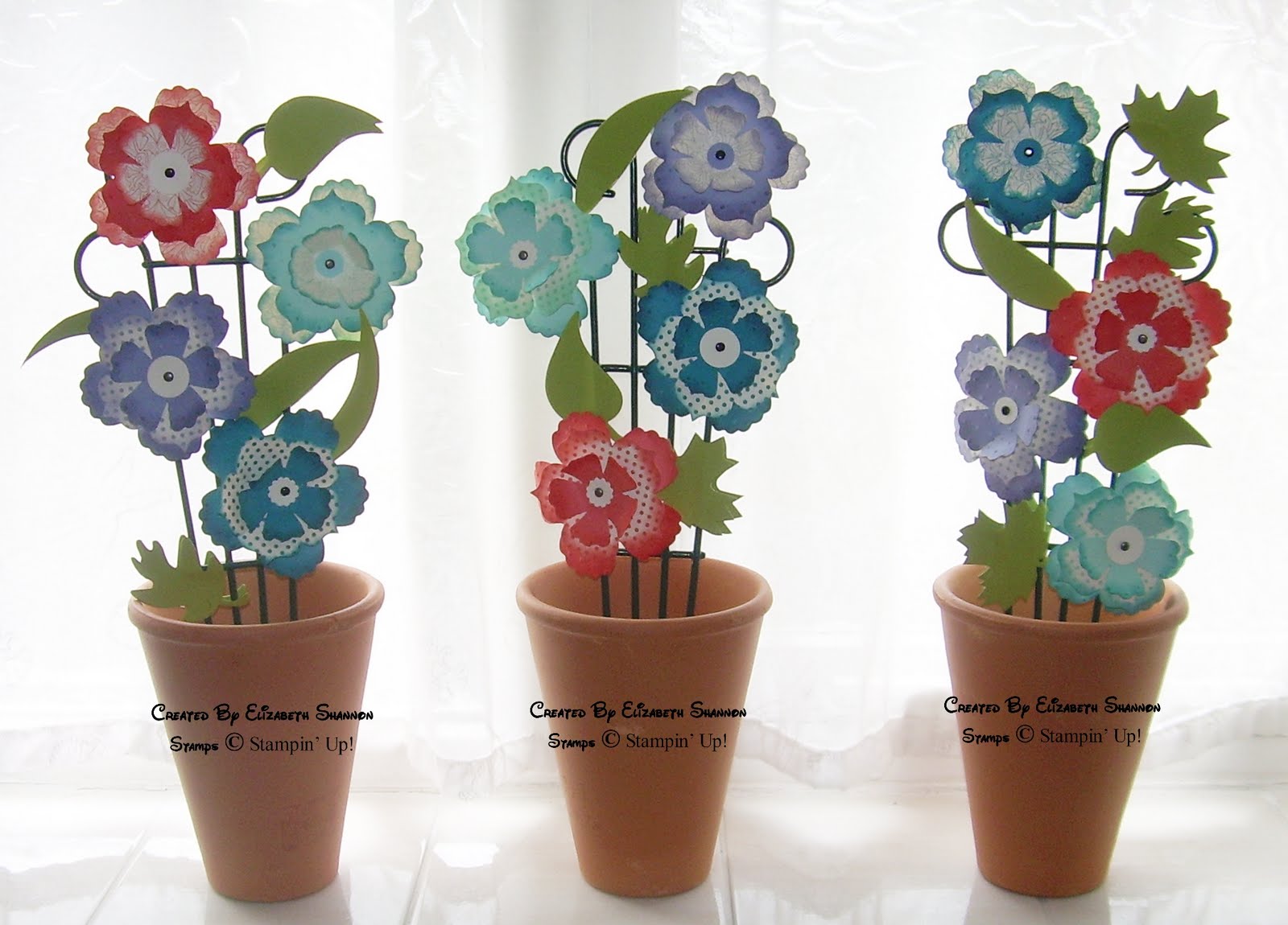 elizabeth's craft room In Color Fun Flowers