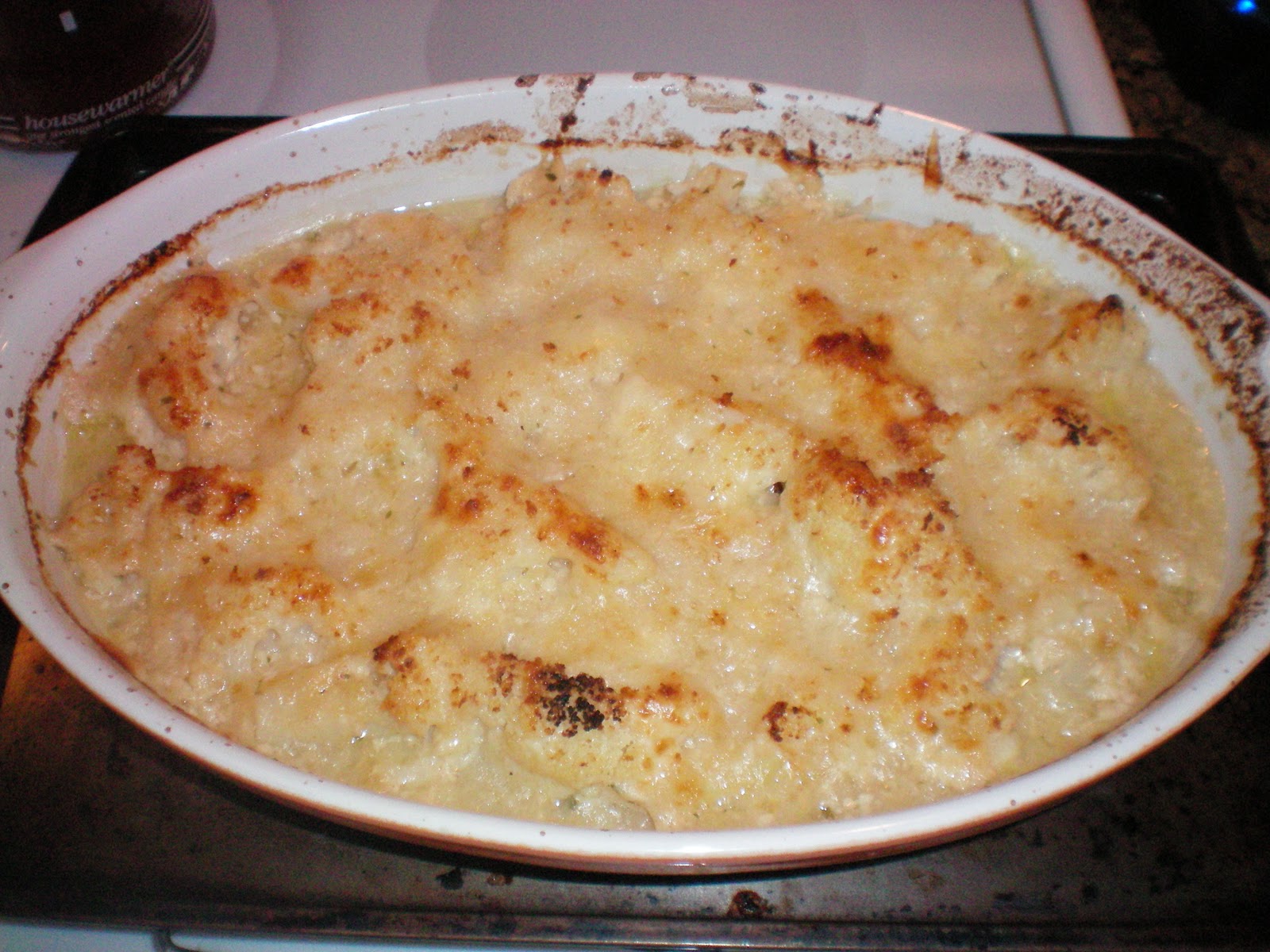 The new art of baking Cauliflower Au Gratin