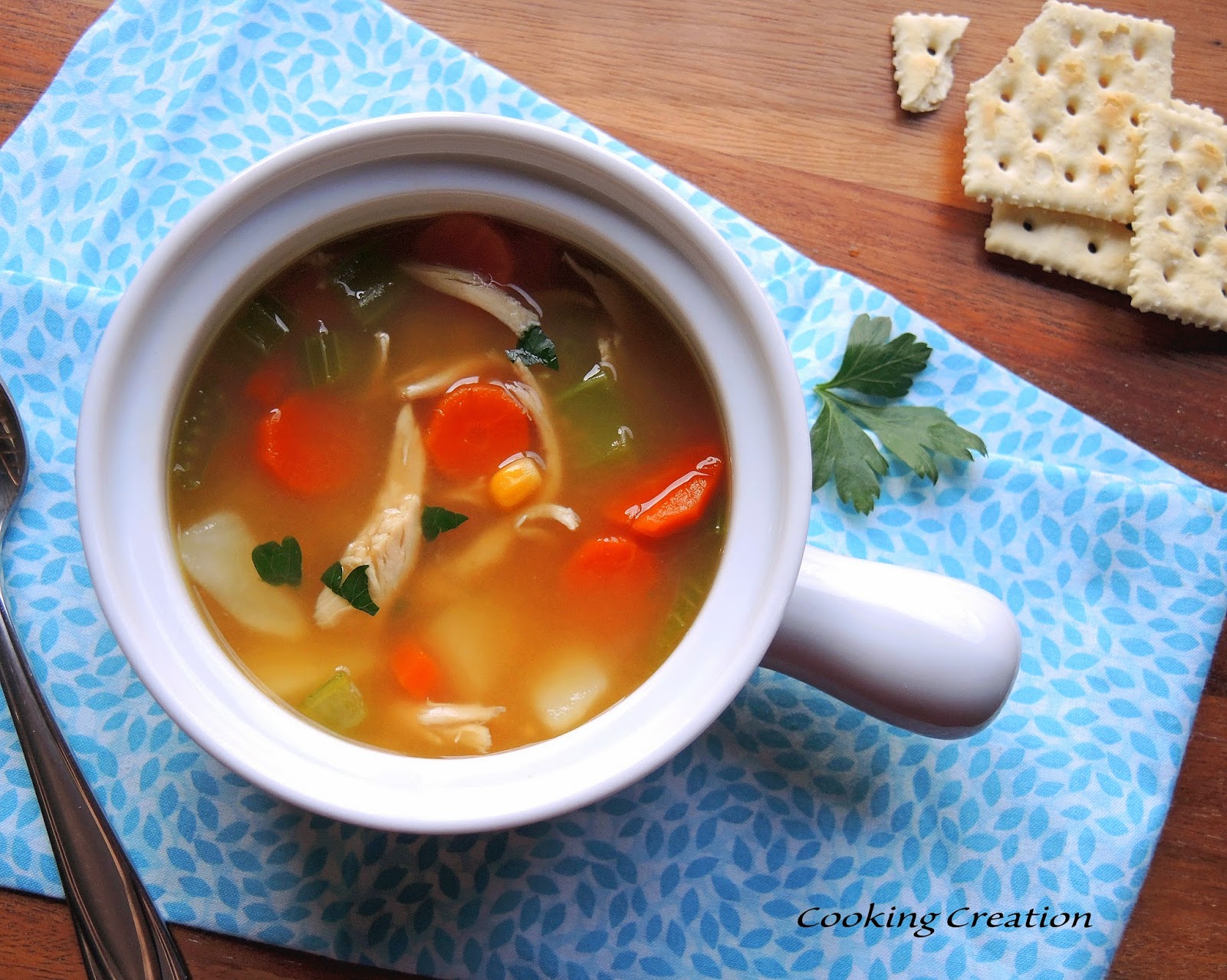 Cooking Creation StepByStep Chicken & Vegetable Soup From Scratch