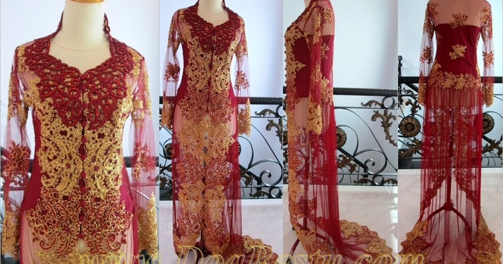 model kebaya marun