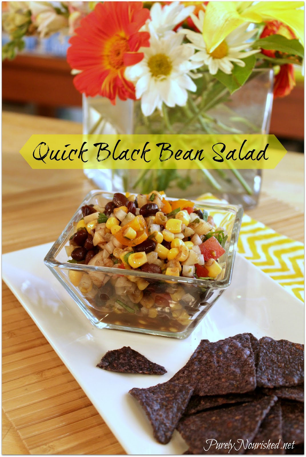 Purely Nourished Quick Black Bean Salad