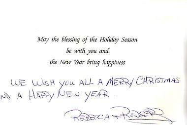 A CHRISTMAS card from Rodgers