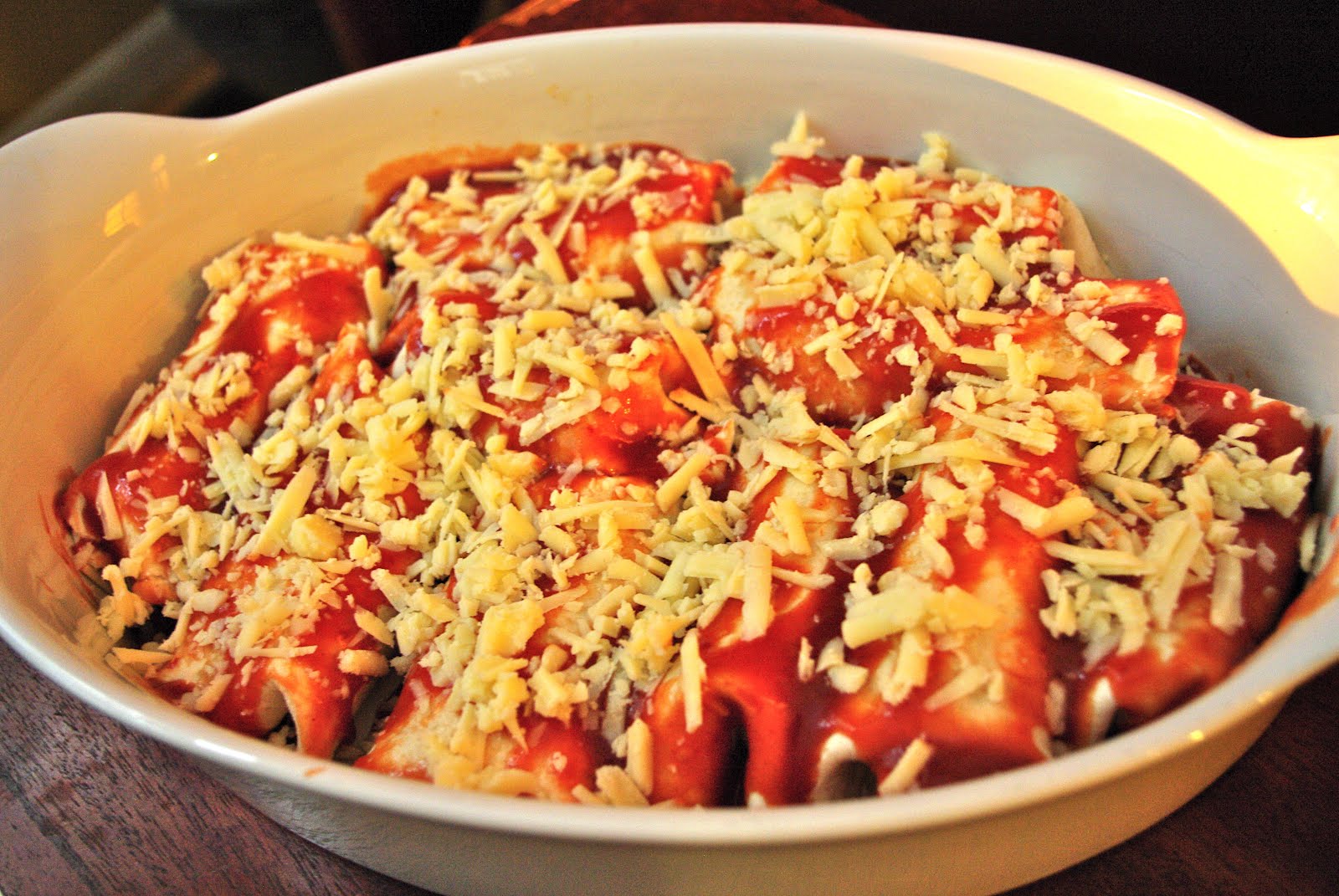 Sprinkle with the remaining cheese.