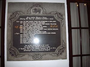 Chronological history of "Galle Face Hotel".
