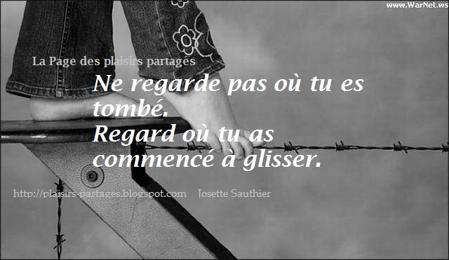 La Page Des Plaisirs Partages Citation Pour Se Relever