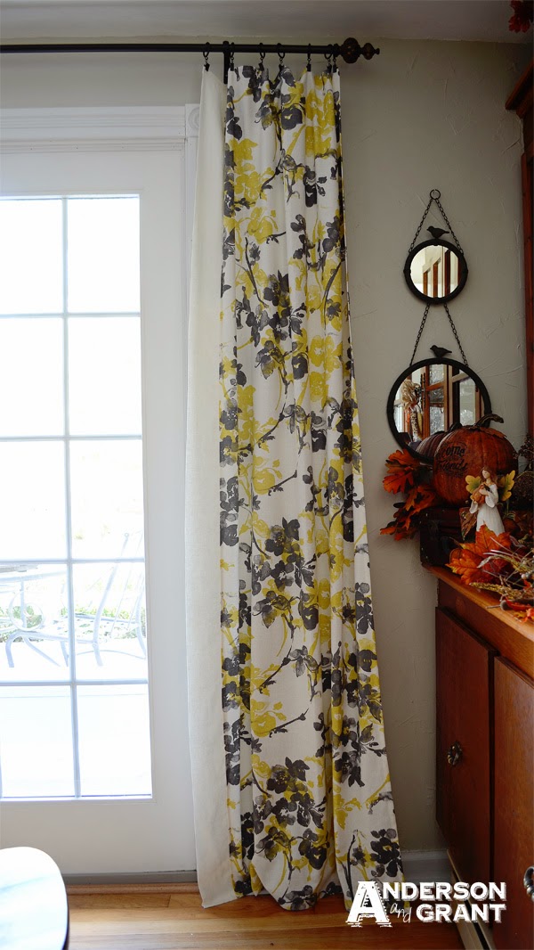 Custom DIY Curtains Made from a Tablecloth anderson + grant