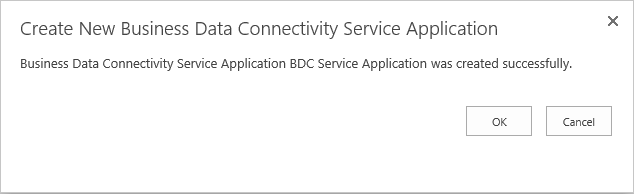 sharepoint business data connectivity service application