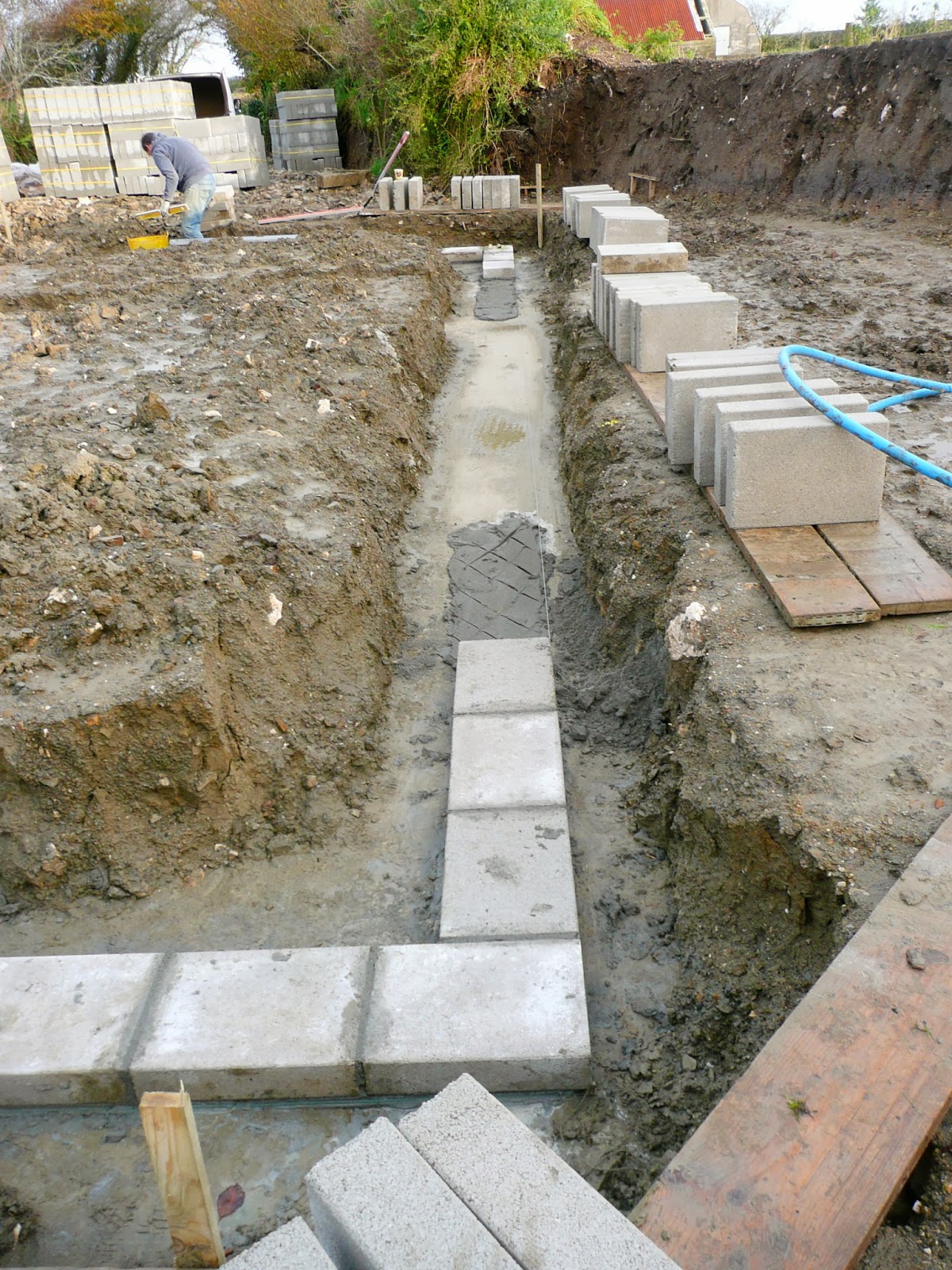 foundations blockwork mortar build