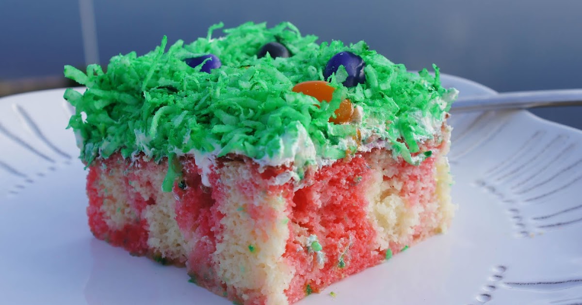 Little Bit of Everything Jelly Bean Poke Cake