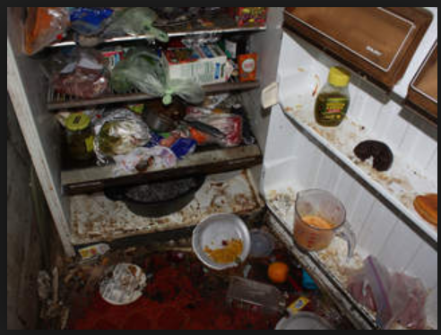 rotten refrigerator food need throw looks pick eat healthy try hard so