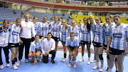 Luciana Salvadó, una de las más efectivas para la selección argentina. selecciã³n argentina de handball