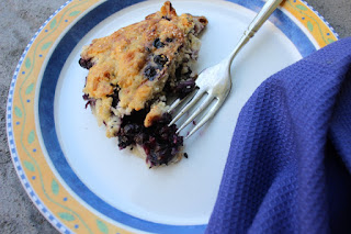Blueberry Galette with Sesame Crust