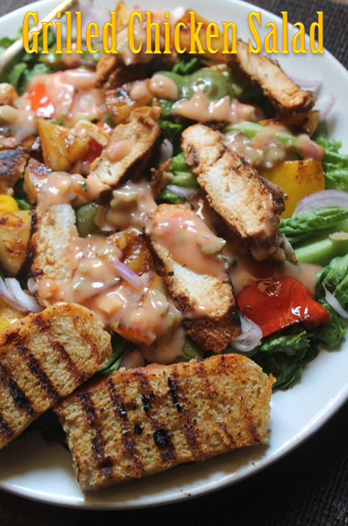 Spicy Grilled Chicken Salad Recipe Chicken Salad with Thousand Island