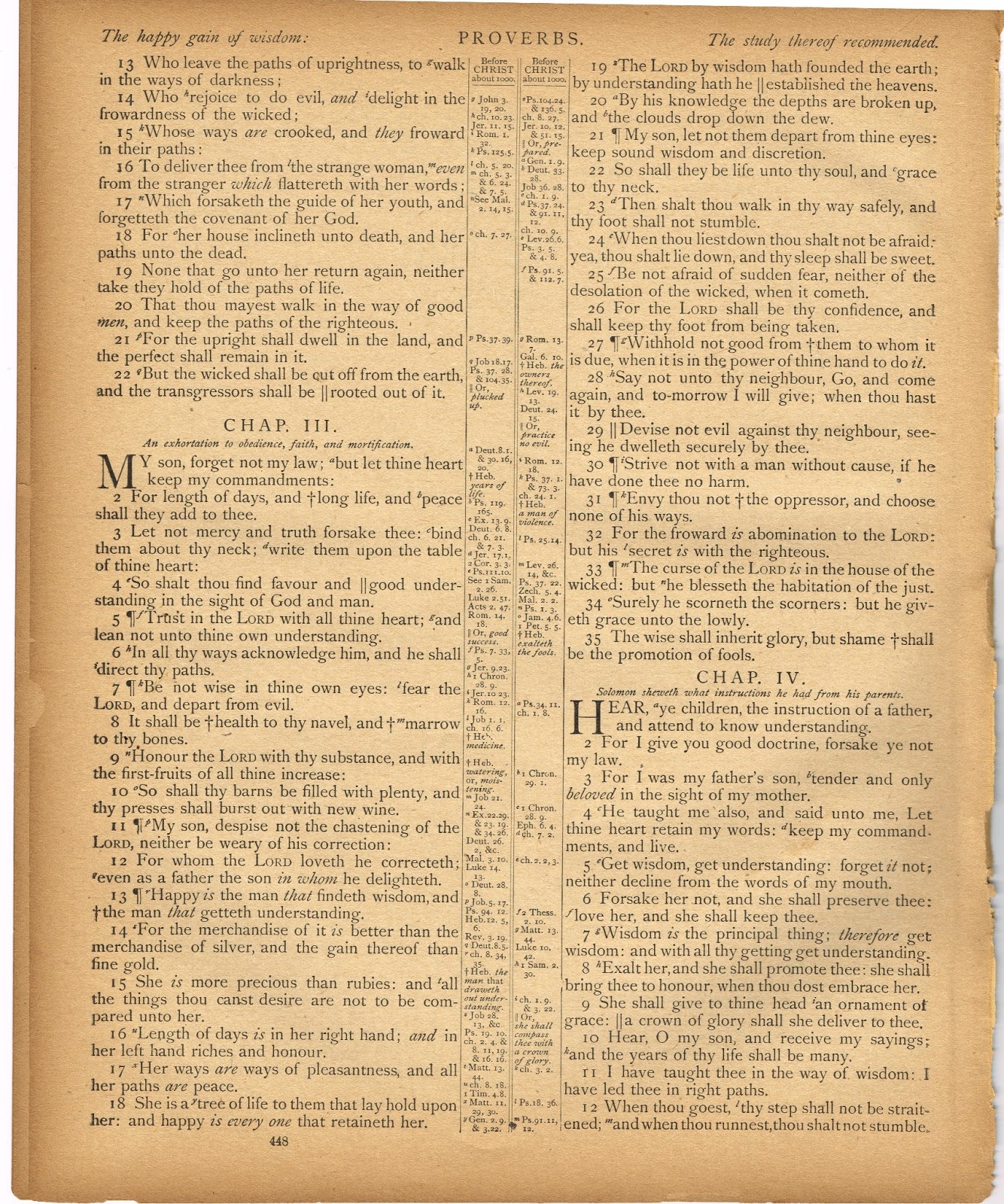 Antique Bible Page Verse Proverbs 3:5 via Knick of Time Antique Bible Page Verse Proverbs 3:5 via Knick of Time