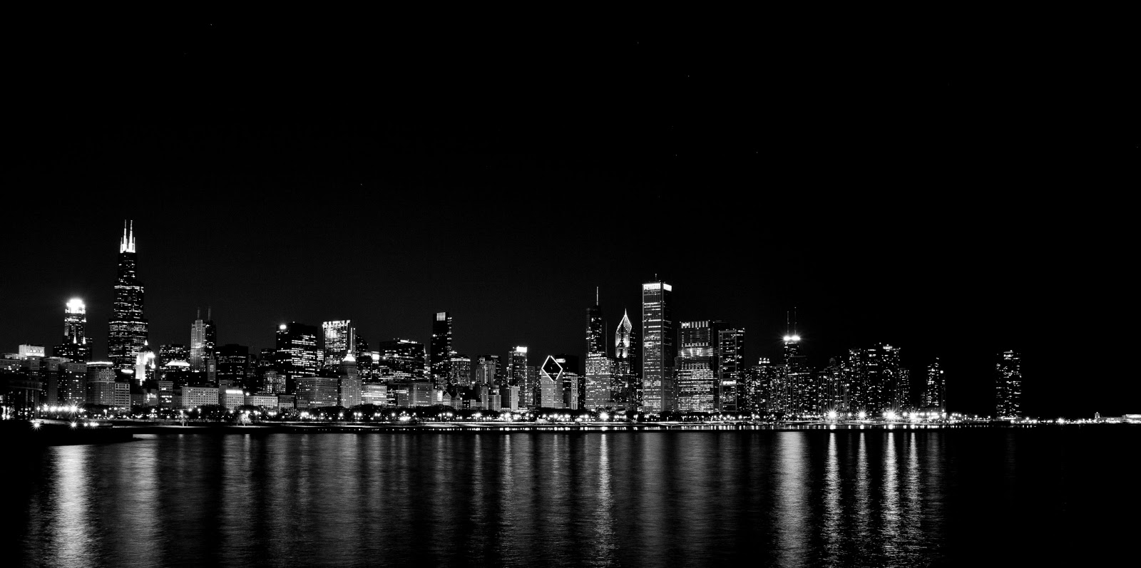 Chicago Skyline Black Chicago Skyline Black
