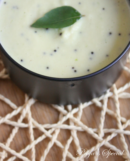 Cook like Priya A simple Coconut Chutney