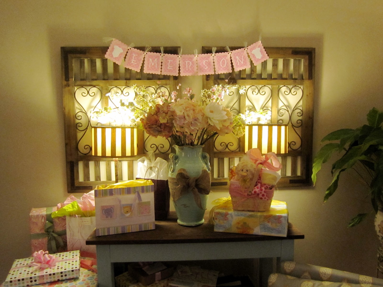 this is 30 showering baby emerson