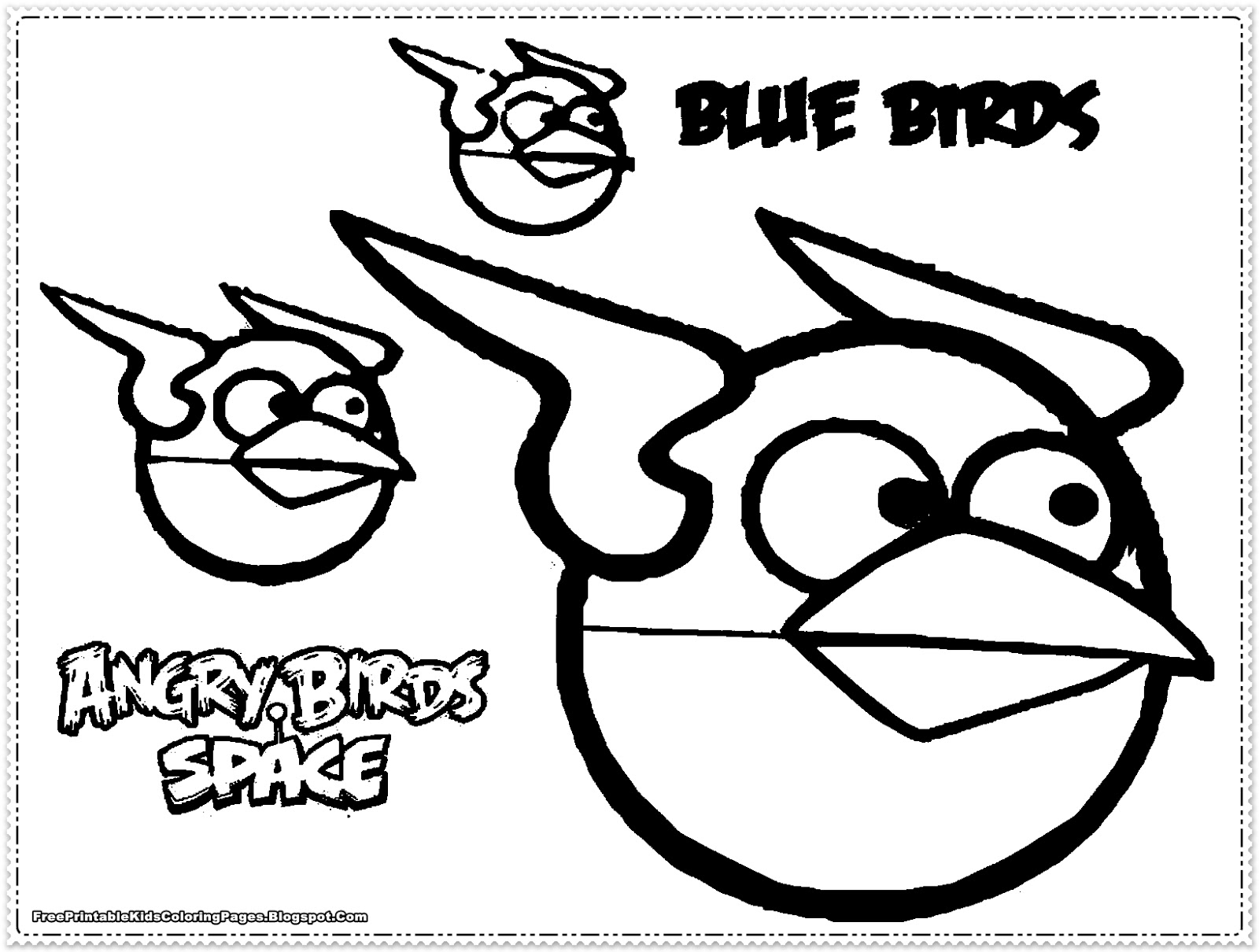 Angry Birds kids Coloring Pages - Free Printable Kids Coloring Pages