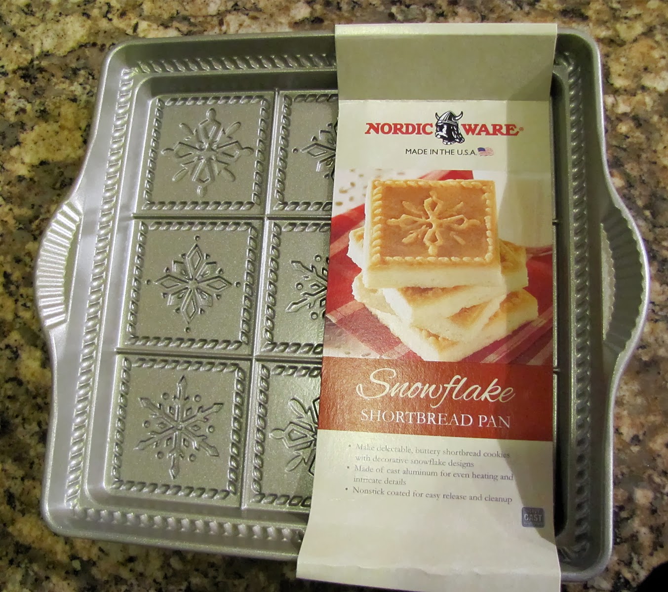 My New Snowflake Shortbread Pan and Its Maiden Voyage!