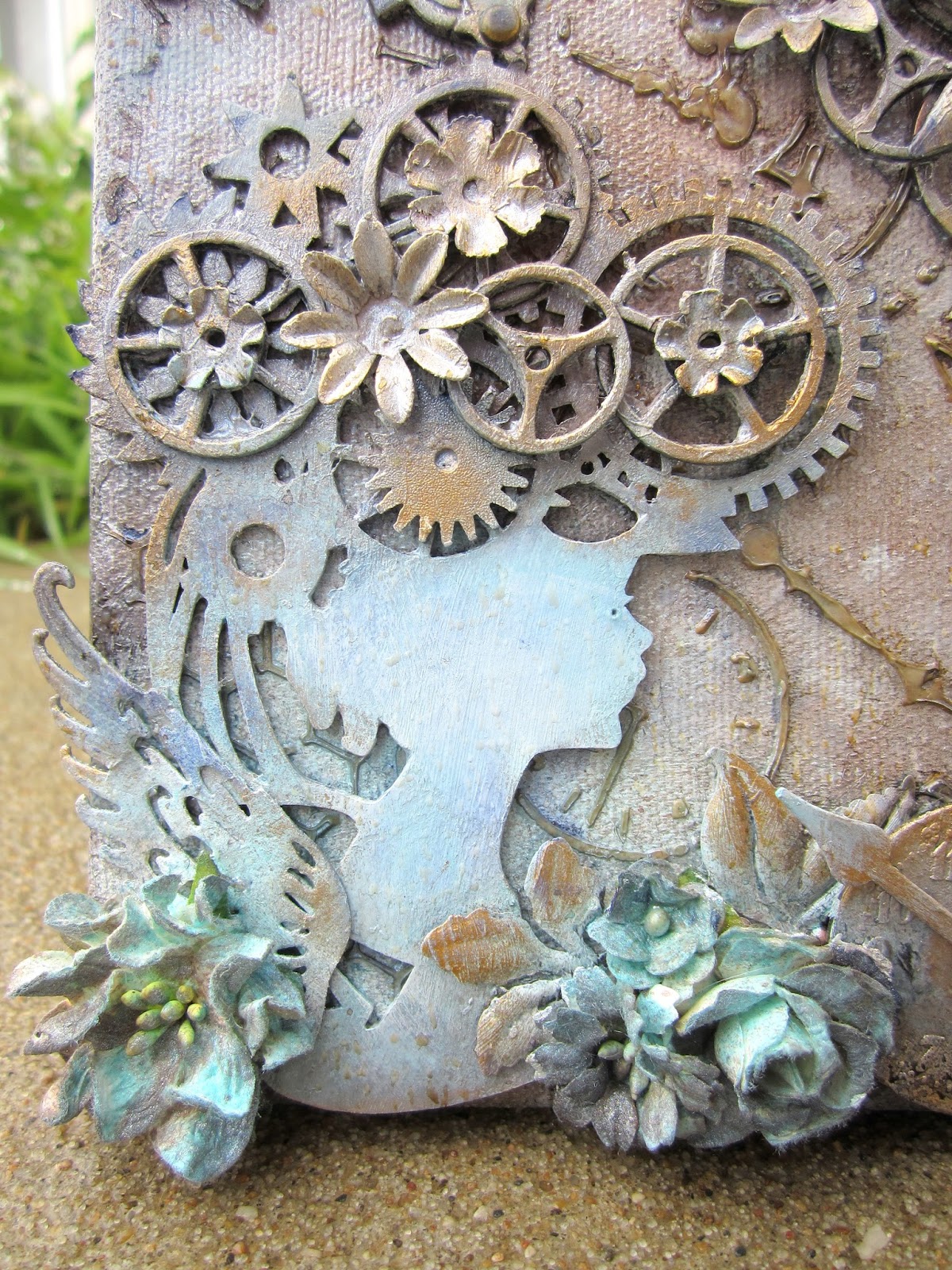 MB's Treasurista Steampunk Mixed Media Canvas