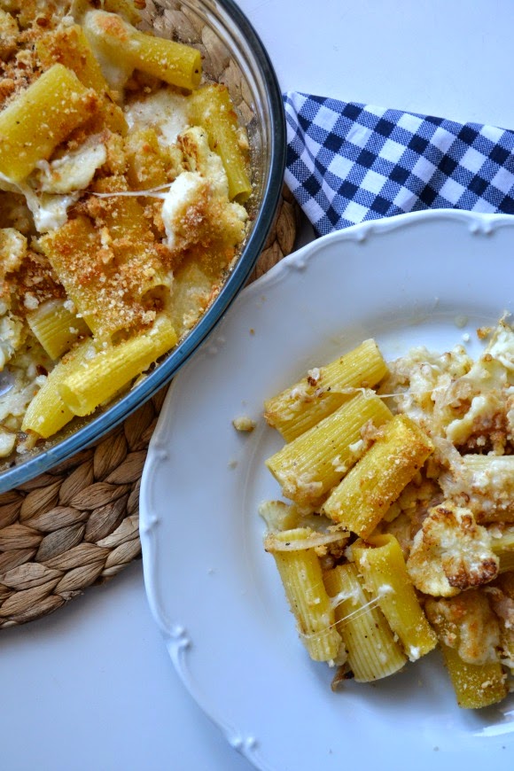 A Diary of Lovely Recipe Baked rigatoni with cauliflower