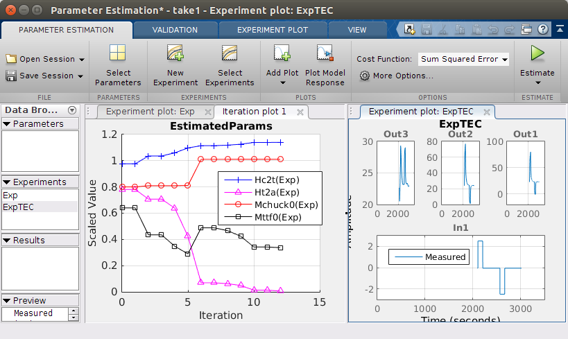 How to Estimate Model Parameters from Test Data with Simulink