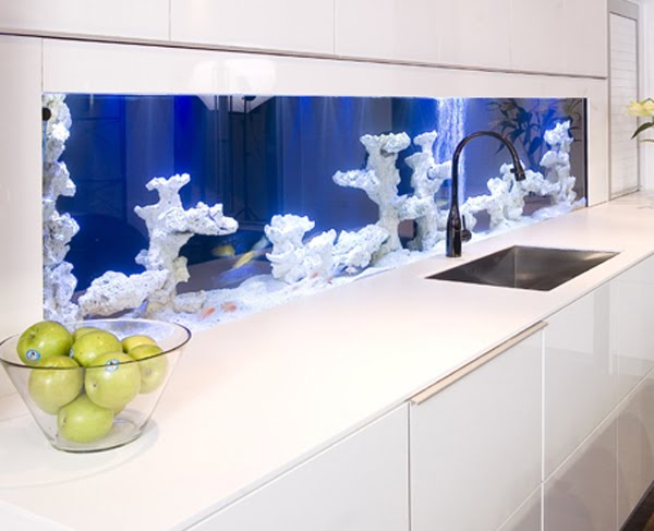 Interior Design Modern Aquarium Kitchen With A Strong