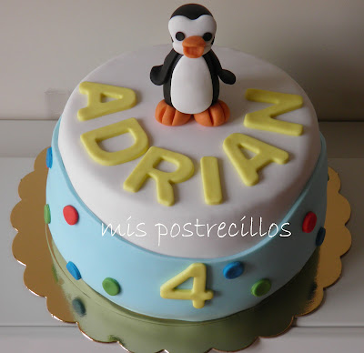 Tarta Pingüino Para Adrián
